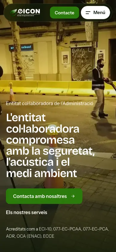 Portada del disseny C, en un mòbil